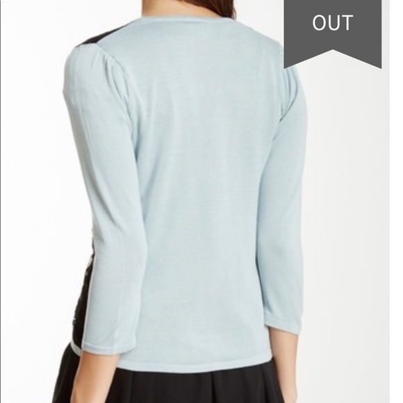 Shu Shu Blue Gray Lace Light Cardigan Small - Picture 2 of 4